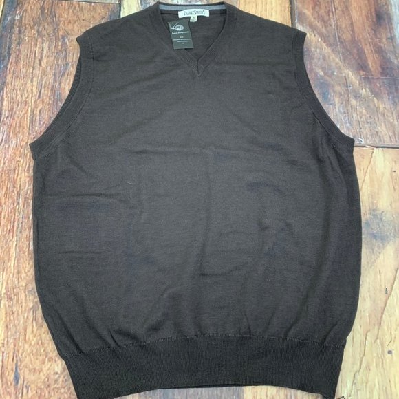 TravelSmith Other - Travel Smith 100% Merino Wool Brown Sweater Vest